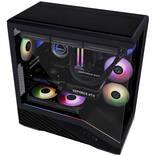 Produktbild Lian-Li Vector V100 PC-Gehäuse, Midi-Tower, ATX, RGB, Tempered Glass - schwarz