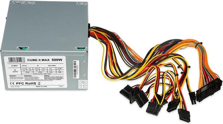 Actual product image iBox CUBE II power supply 500W 12 CM FAN (500 W)