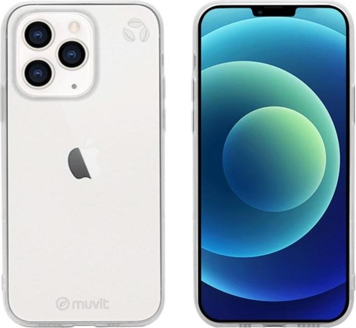 Actual product image Muvit Apple Iphone 13 Pro Recycletek Soft Cover By Transparent (Apple iPhone 13 Pro)