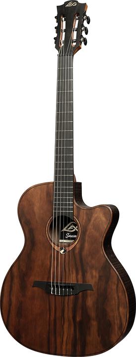 Immagine prodotto Lâg Guitars Sauvage-N-Asce (Chitarra semi acustica, Brankowood marrone (pinus radiata), Khaya, Brankowood pallido, Eucalipto affumicato finitura grezza)