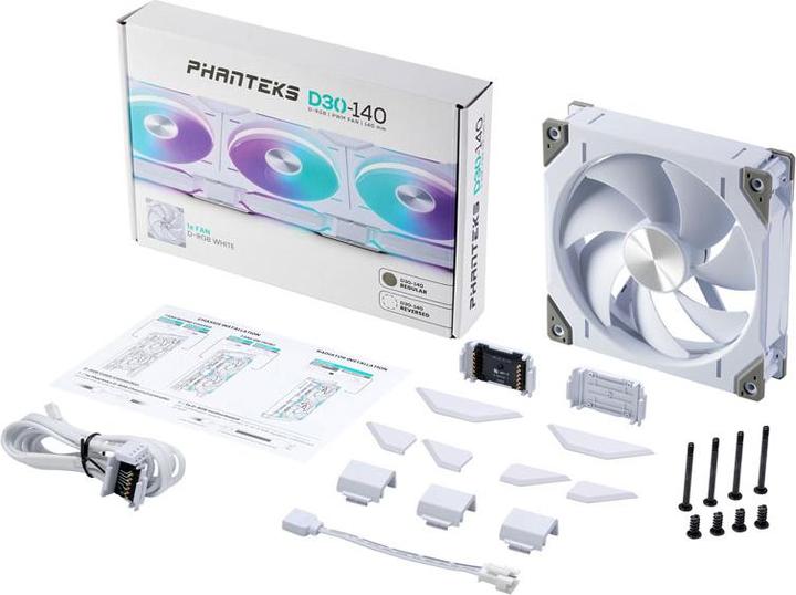 Actual product image Phanteks D30 Regular Airflow D-RGB (140 mm, 1 x)