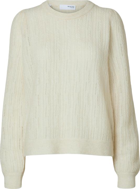 Selected Femme Texturierter Strickpullover