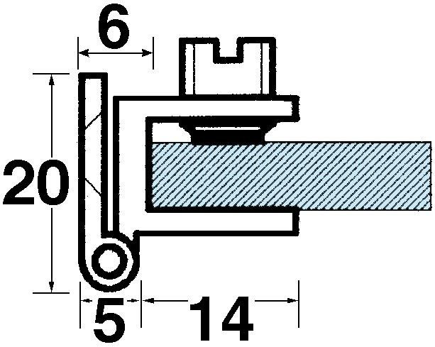Actual product image Werkstarck Glass door hinges