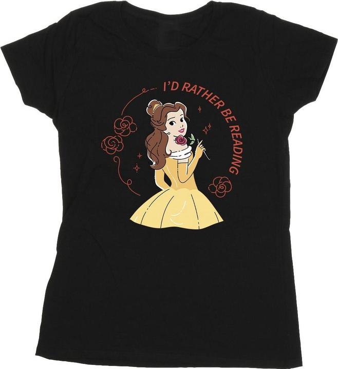 Disney Beauty And The Beast I'd Rather Be Reading BaumwollTShirt