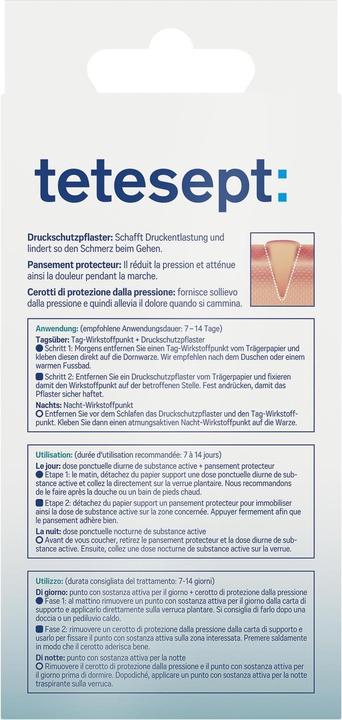 Actual product image Tetesept Plantar wart plaster (12 x)