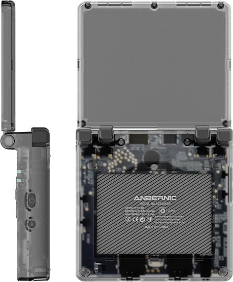Produktbild Anbernic Konsola RG35XXSP czarny transparentny/translucent black