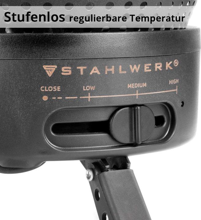Image du produit Stahlwerk Réchaud de camping 2 en 1 Réchaud électrique Réchaud à gaz Outdoor Camping Koch Set