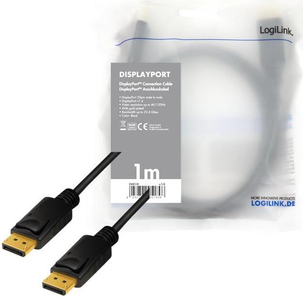 Actual product image LogiLink DisplayPort — DisplayPort (1 m, DisplayPort)