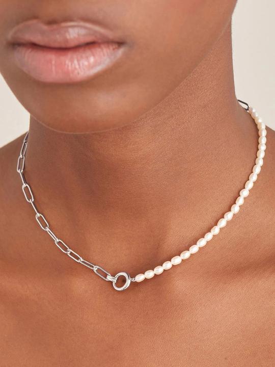 Actual product image Ania Haie Pearl Power Necklace (Sterling silver 925, 40 - 45 cm)