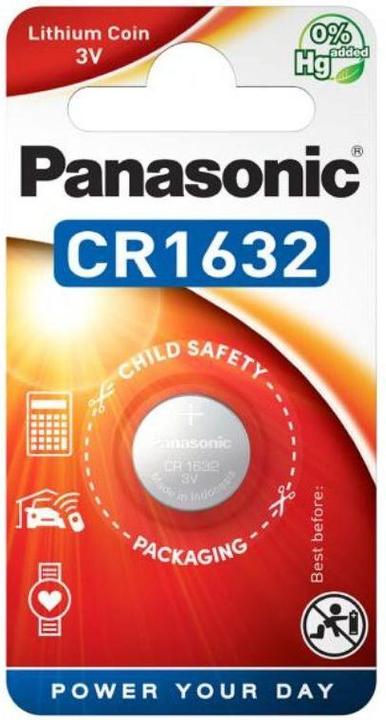 Panasonic Lithium Power CR1632 (1 Stk., CR1632, 140 mAh)