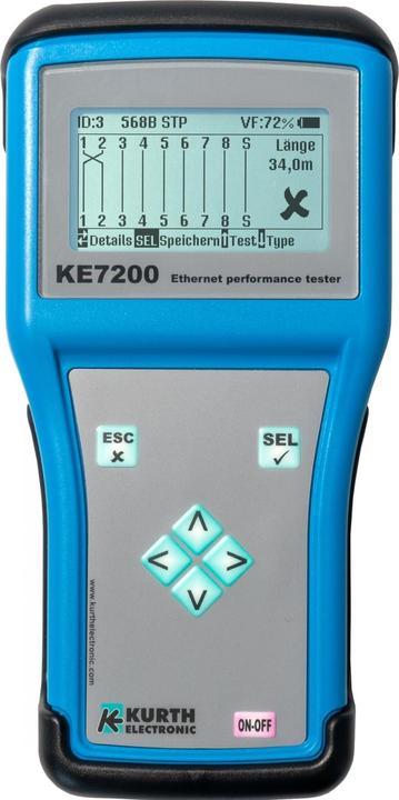 Produktbild Kurth KE 7200 LAN/Netzwerk-Tester