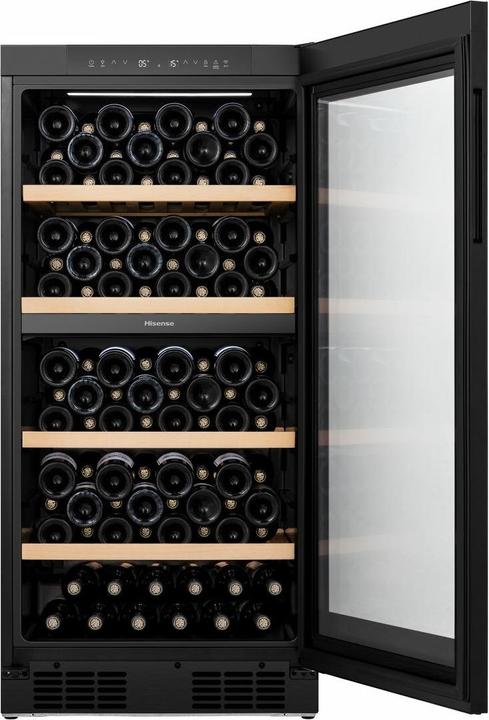 Image du produit Hisense RW3N230GELF cave à vin avec compresseur Installation gratuite Noir 108 barils