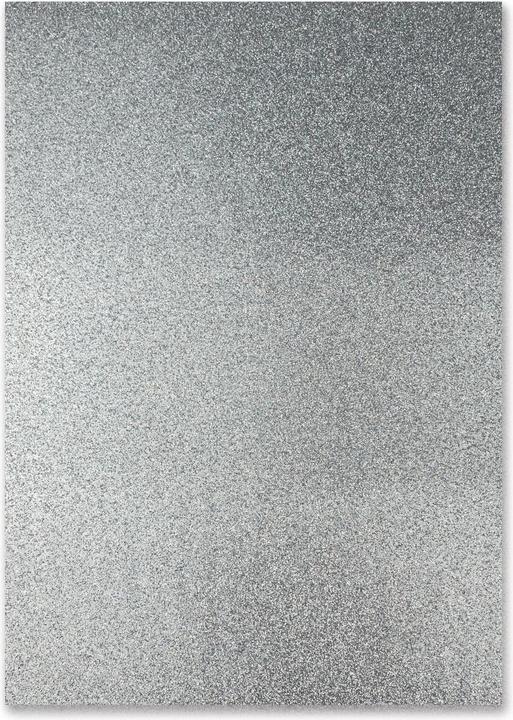 Actual product image Ursus Glitter cardboard A4, 300 g/m², 10 sheets, silver (330 g/m², 10 x)