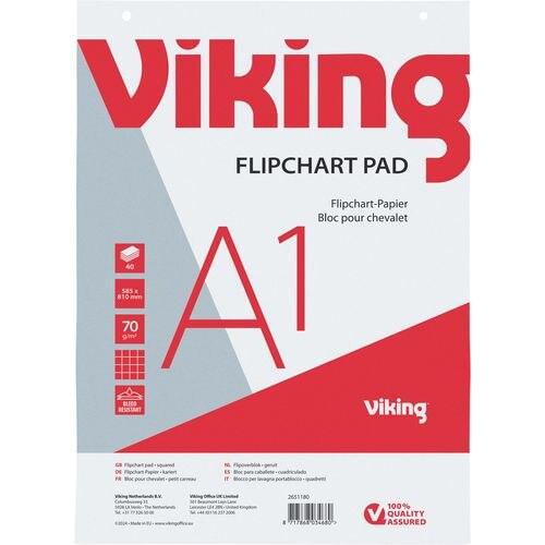 Actual product image Office Depot Flipchart paper White 70 g/m² 58.5 x 81 cm 5 pieces of 40 sheets each