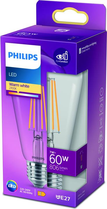Image du produit Philips Lampe (E27, 7 W, 806 lm, 1 x, E)