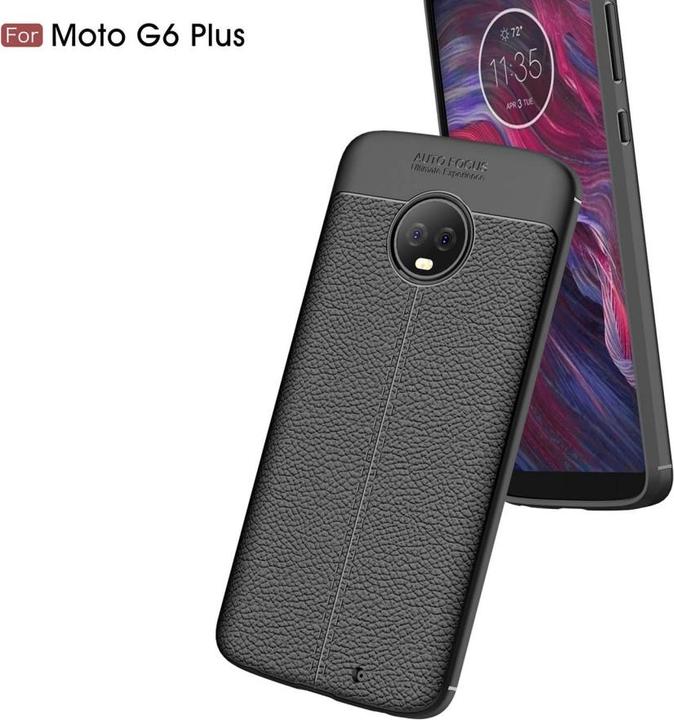 Actual product image Screenguard Motorola Moto G6 Plus Sleeve Leather Design TPU Cover (Motorola Moto G6 Plus)