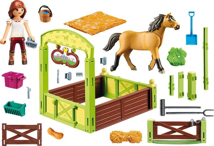 Produktbild Playmobil Spirit Riding Free Pferdebox "Lucky & Spirit" 9478 (BU0944380029) (9478, Playmobil Spirit)