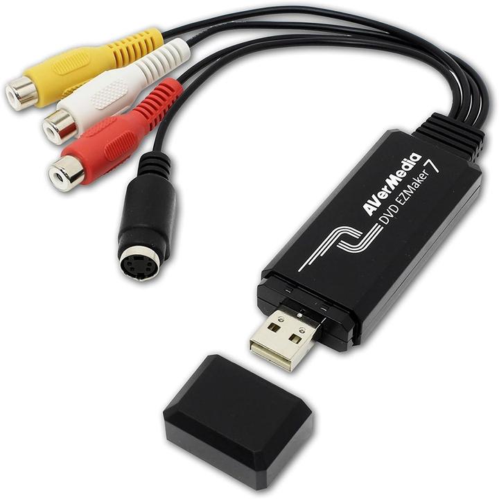 Actual product image AVerMedia DVD EZMaker 7 (USB 2.0, analog TV signal, DVB-T, DVB-T2, DVB-S2, DVB-C, DVB-S)