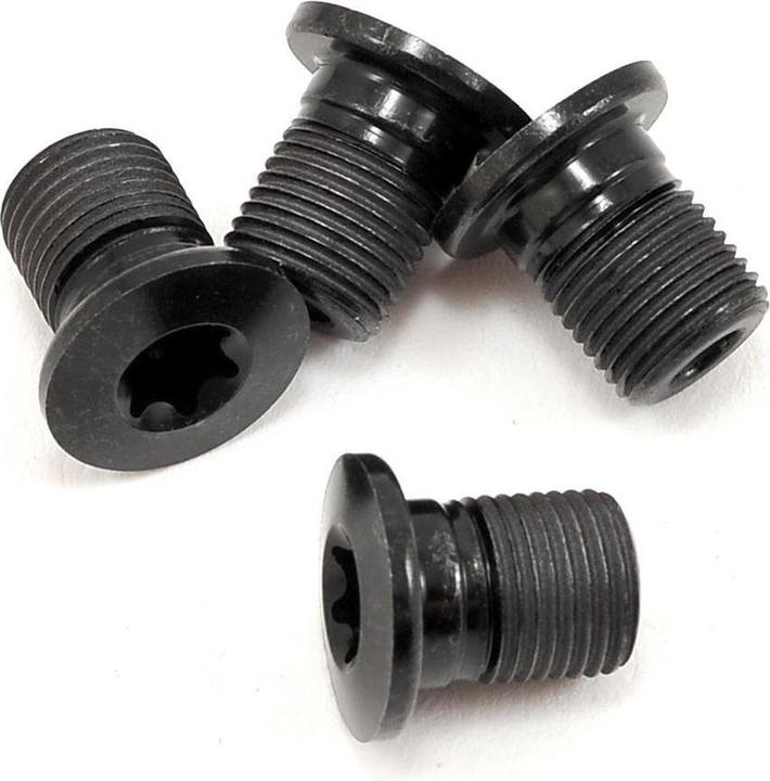 Actual product image Shimano XTR/Ultegra chainring bolts small chainring, Y-1H5 98160 4 pieces M8x10.1 mm black