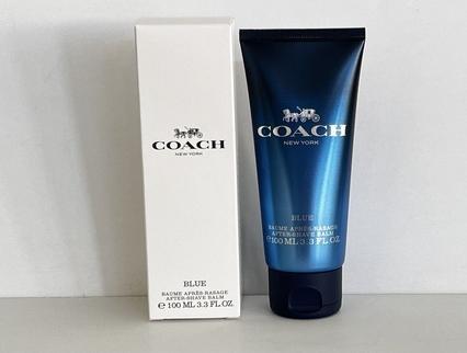 Actual product image Coach Blue After Shave Balm 3.3 floz 100ml Authentic Men's Scented - New in Box (Balm, 100 ml)