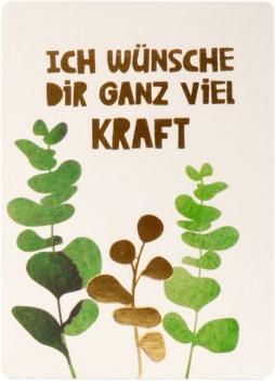 Produktbild Good Old Friends Bierfilz Postkarten "Ich wünsche Dir ganz viel Kraft" von