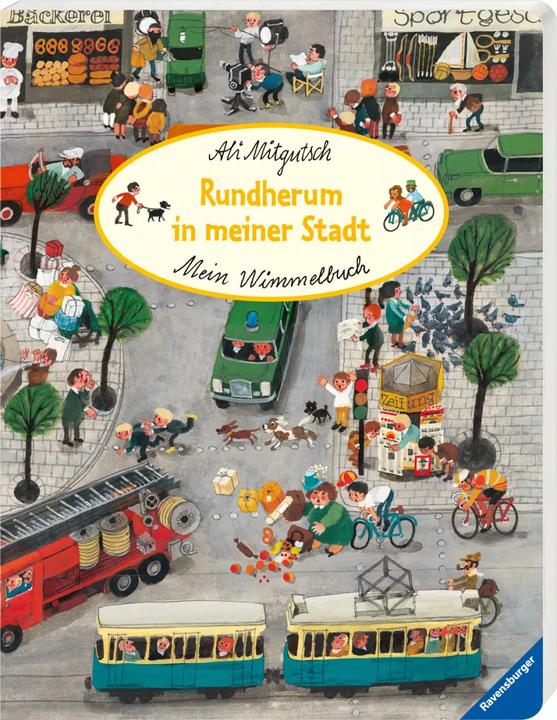 Produktbild Ravensburger Mein Wimmelbuch: Rundherum in meiner Stadt (Deutsch, Ali Mitgutsch, 2021)