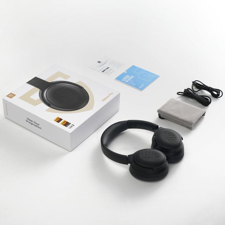 Produktbild Soundpeats Space Pro Overhead Headset schwarz (ANC, 123 h, Kabellos)