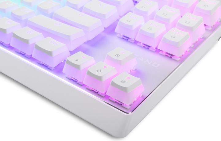 Actual product image Modecom VOLCANO LANPARTY RGB PUDDING EDITION White gaming keyboard Blue US (US, Cable)