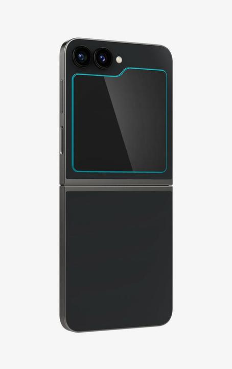 Actual product image Spigen EZ Fit Tempered Glass Clear Screen Protector Samsung Galaxy Z Flip 6 2-Pack (2 Piece, Samsung Galaxy Z Flip6)