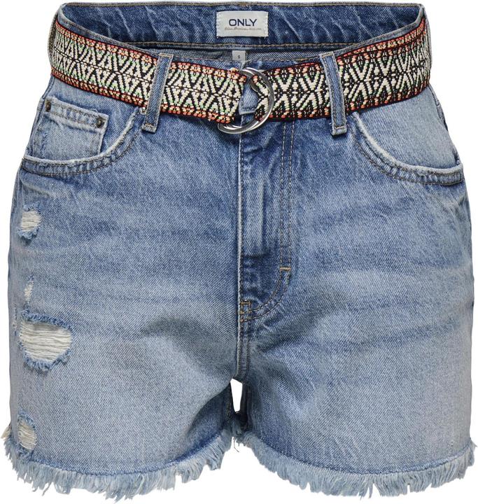 Immagine prodotto Only ONLROBYN Hohe Taille Gerade geschnitten Jeans-Shorts Jeans-Shorts (XS)
