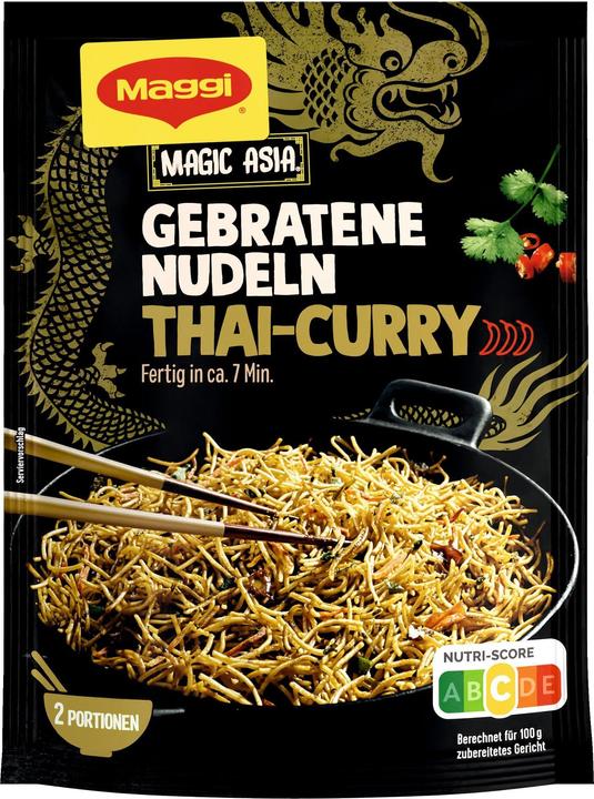 Actual product image Maggi MAGIC ASIA Fried Noodles Thai Curry (130 g)