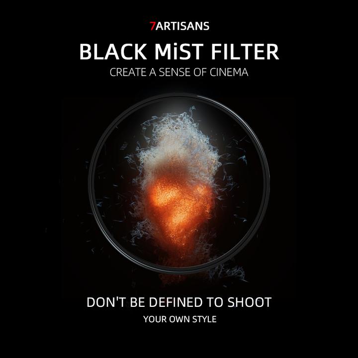 Produktbild 7artisans Objektivfilter 1/4 Black Mist – 58 mm (58 mm, Black Mist Filter, 58 mm)