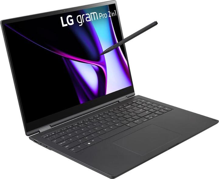 Actual product image LG 16" 16T90SP-K 2in1 Notebook Tablet Core i7 16GB 1TB W11H (16", Intel Core Ultra 7 155H, 16.38 GB, 1024 GB, DE)