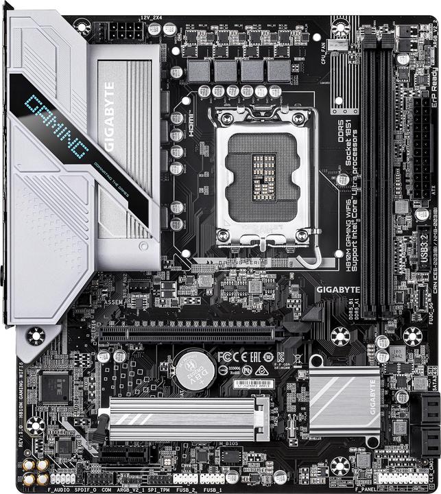 Actual product image Gigabyte H810M GAMING WIFI6 LGA1851 MB (Socket S1, Intel H810, mATX)