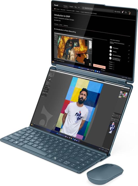 Produktbild Lenovo Yoga Book 9 (14", Intel Core Ultra 7 255H, 32 GB, 1000 GB, DE)