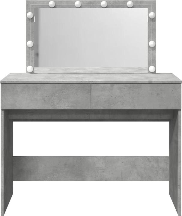Actual product image VidaXL Dressing table with LED lighting (100 x 40 x 120 cm)