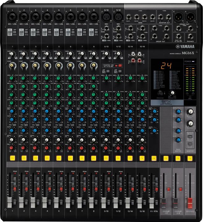 Actual product image Yamaha MG16X (Studio- and Livemixer)