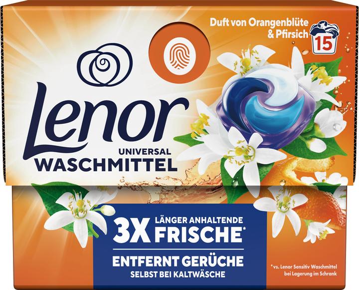 Produktbild Lenor Orangeblüte und Pfirsich (15 Waschgänge, Flüssigwaschmittel)