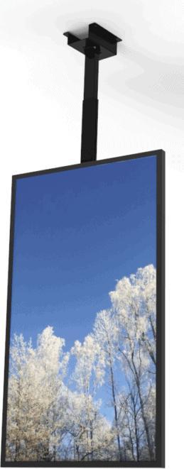 Image du produit HI-ND Ceiling casing Universal 43 Port. Black, 20 kg, 109.2 cm (43"), 109.2 cm (43"), 200 x 200 mm
