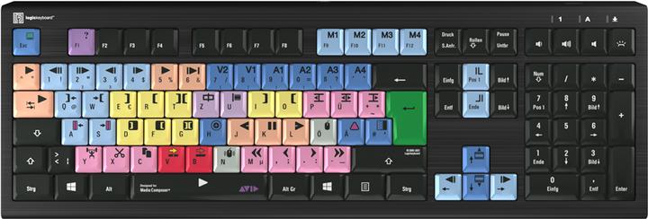 Image du produit Logickeyboard LKB-MCOM4-A2PC-FR Clavier USB QWERTZ Français Noir (DE, Filaire)