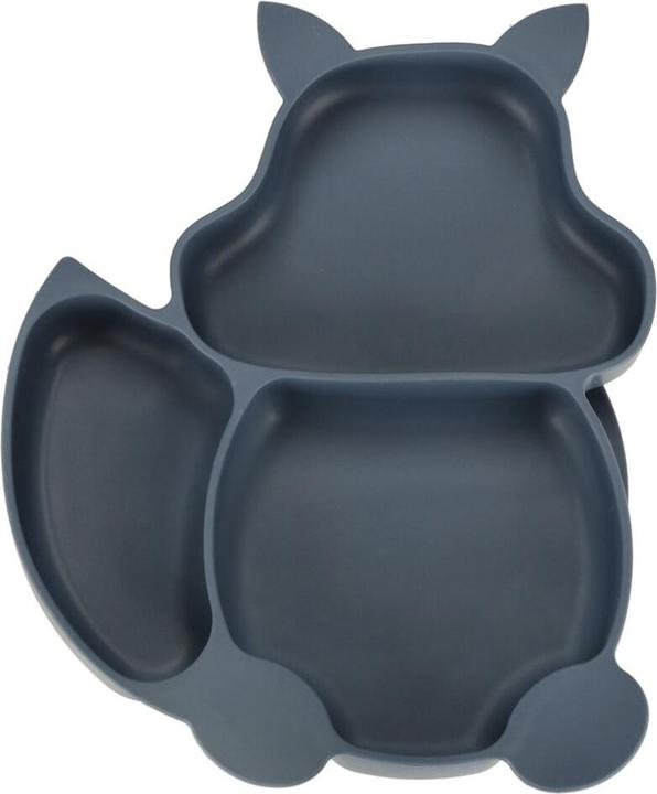 Actual product image Kik Kindersilikongeschirr Eichhörnchen 9er Set dunkelblau