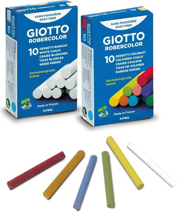 Produktbild Giotto Robercolor - Wandtafel-Kreiden (Weiss, 10 x)
