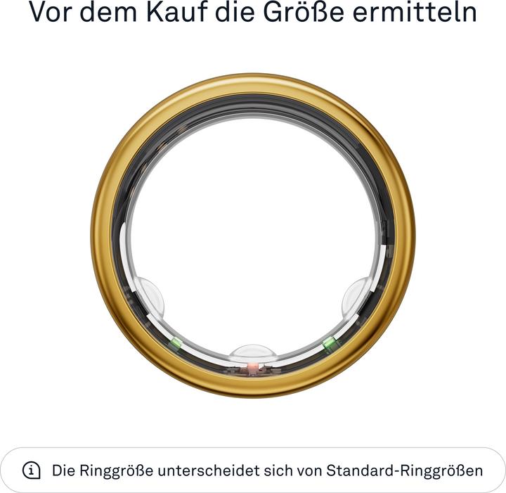 Actual product image Oura Ring Gen3 Horizon (12, Gold)