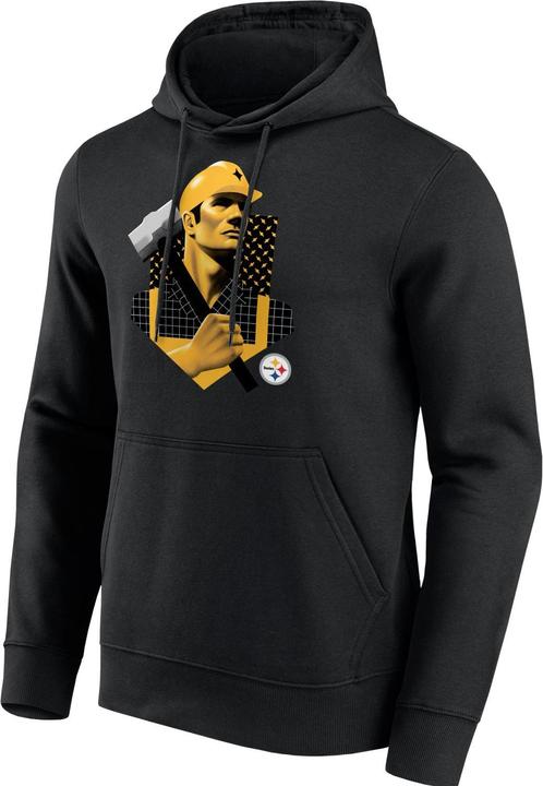 Fanatics NFL Fleece Hoody - ILLUSTRATION Pittsburgh Steelers - L (L)