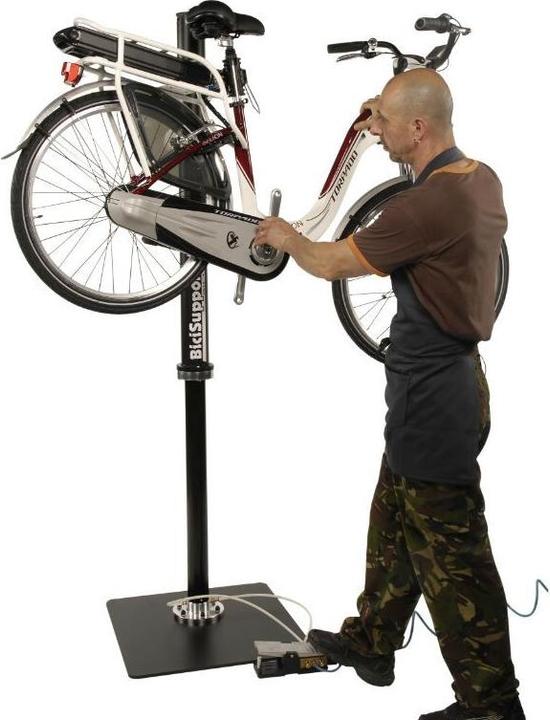 Actual product image Bici Support Professional bicycle repair stand with pneumatic lift