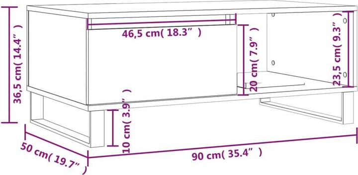 Image du produit VidaXL Yuliana (90 x 50 x 36.5 cm)