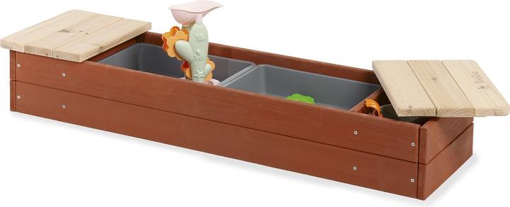 Image du produit Pinolino Sandkasten „Hedda”, rot/natur