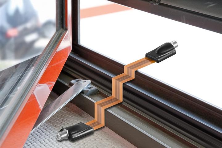 Produktbild Goobay SAT Fensterdurchführung (Fensterdurchführung)
