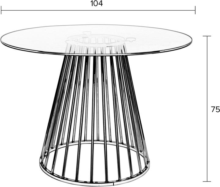Produktbild White Label Living Floris (Ø 104 x 75 cm)