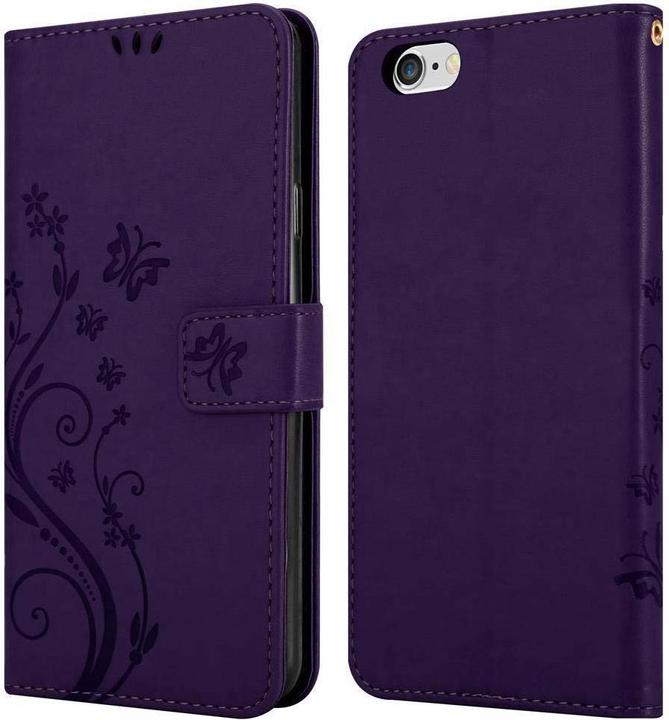 Produktbild Cadorabo Flower Book Cover (Apple iPhone 6s Plus, Apple iPhone 6 Plus)